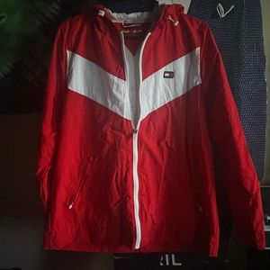 Red and white Tommy sport coat